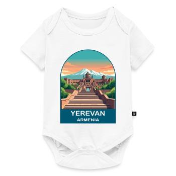 Arménie d’Erevan Mont Ararat Art de voyage vintage - Body à manches courtes Premium Bébé - blanc - Devant