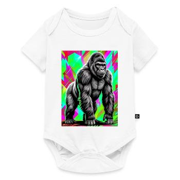 gorilla - Baby Premium short-sleeve bodysuit - white - Front