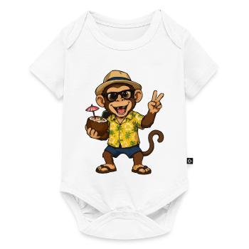 Tropical Monkey Party - Hawaii Vibes - Baby Premium short-sleeve bodysuit - white - Front