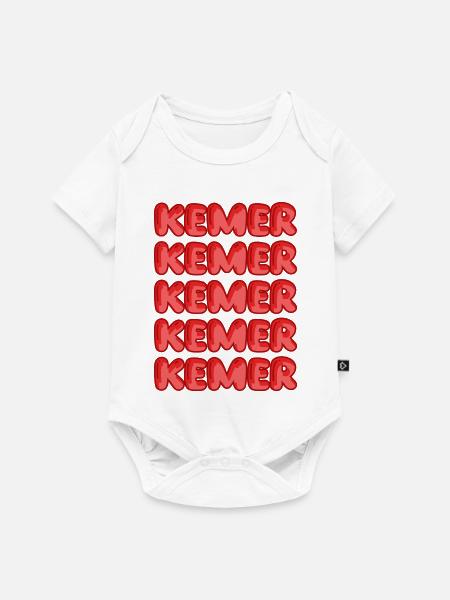 Kemer Bubble Repeat Muster - Baby Premium Kurzarmbody - Weiß