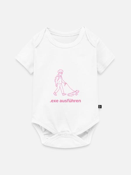 EXE Ausführen pink - Baby Premium Kurzarmbody - Weiß