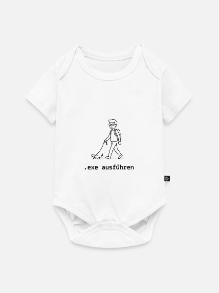 Exe Ausführen - Baby Premium Kurzarmbody - Weiß