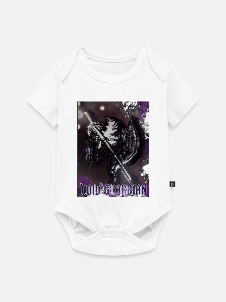 Void Guardian Dunkle Fantasy Kosmische Dämonen-Grafik - Baby Premium Kurzarmbody - Weiß