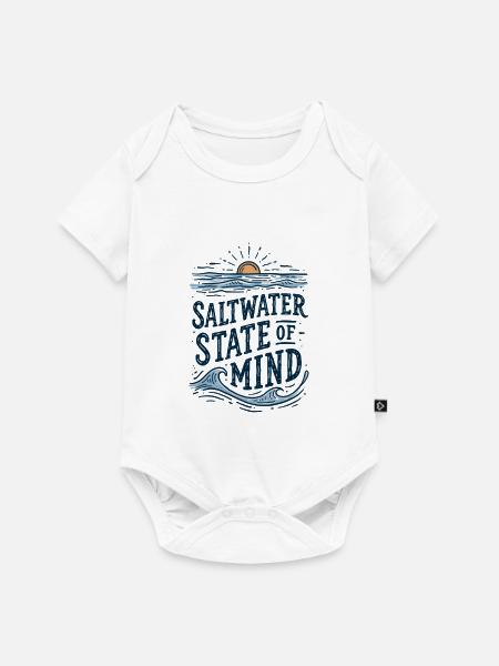 Saltwater State of Mind - Baby Premium Kurzarmbody - Weiß