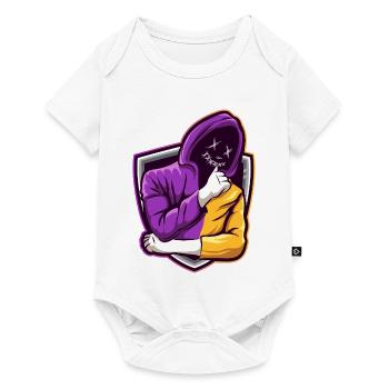 Gamer Mask Hoodie E-Sports Design - Baby Premium short-sleeve bodysuit - white - Front