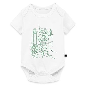 sommer eis - Baby Premium short-sleeve bodysuit - white - Front