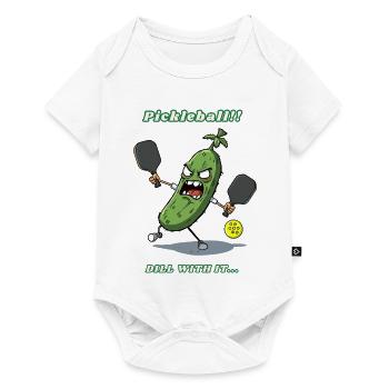 Pickleball - Baby Premium short-sleeve bodysuit - white - Front