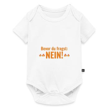 BEVOR DU FRAGST NEIN Programmierer - Baby Premium Kurzarmbody - Weiß - Vorne