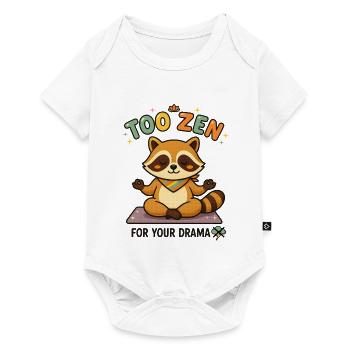À Zen pour ton raton laveur dramatique - Body à manches courtes Premium Bébé - blanc - Devant