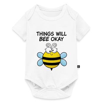 Tout ira bien – Sweet Motivational Bee - Body à manches courtes Premium Bébé - blanc - Devant