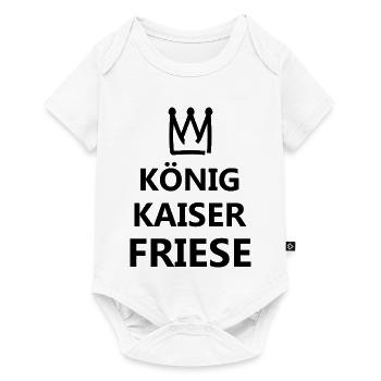 Friesland - Baby Premium Kurzarmbody - Weiß - Vorne