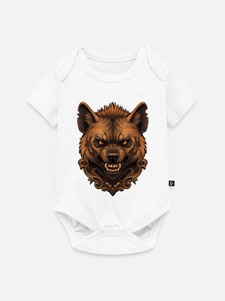 Wilde Zierhyäne - Baby Premium Kurzarmbody - Weiß