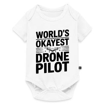 Der beste Drohnenpilot der Welt - Baby Premium Kurzarmbody - Weiß - Vorne