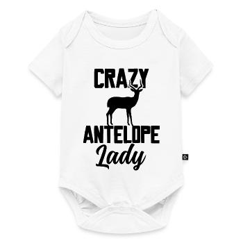 La Dame Antilope Folle - Body à manches courtes Premium Bébé - blanc - Devant