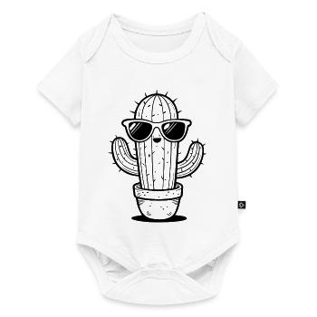 Cactus sunglasses - Baby Premium short-sleeve bodysuit - white - Front