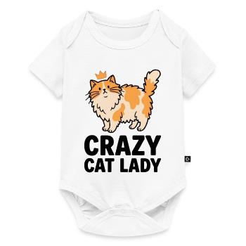 Royal Cat Lady: Crazy Cat Lady - Baby Premium short-sleeve bodysuit - white - Front
