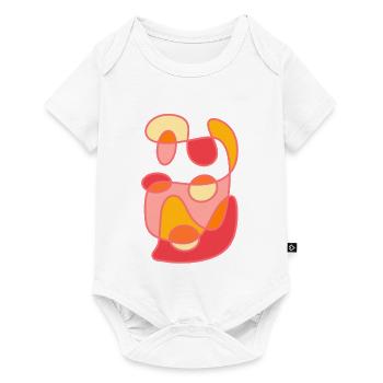 Modern Color Shapes Art Design - Baby Premium short-sleeve bodysuit - white - Front