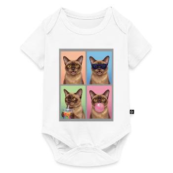 Cats Burma Cat - Baby Premium short-sleeve bodysuit - white - Front