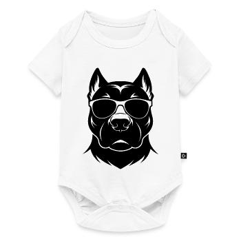 Lunettes de soleil Pitbull - Body à manches courtes Premium Bébé - blanc - Devant