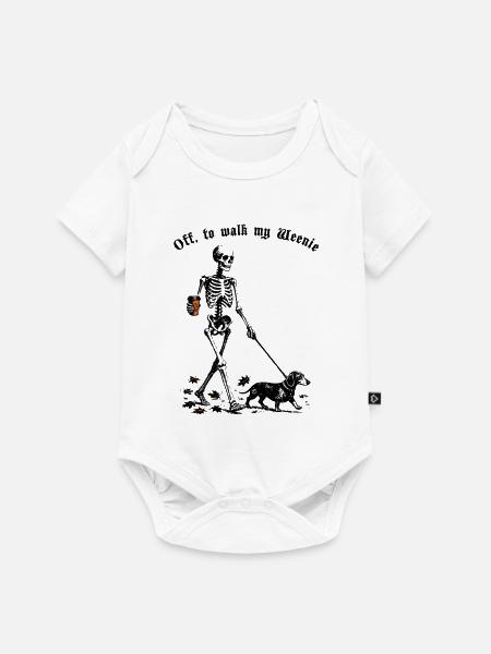 Off to walk my Weenie - Baby Premium Kurzarmbody - Weiß