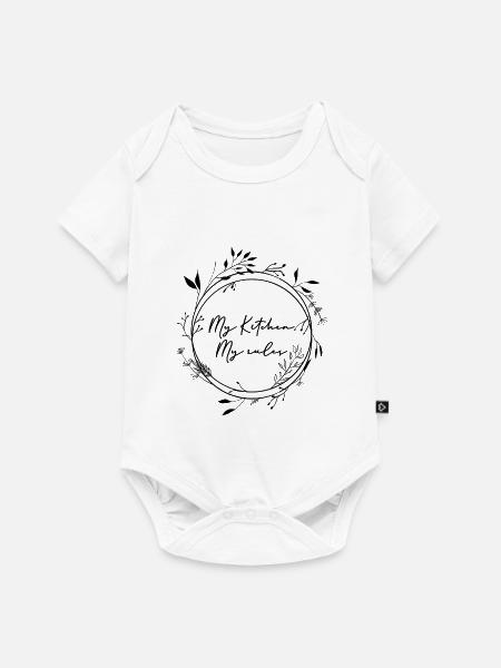 Meine Küche meine Regeln - Baby Premium Kurzarmbody - Weiß