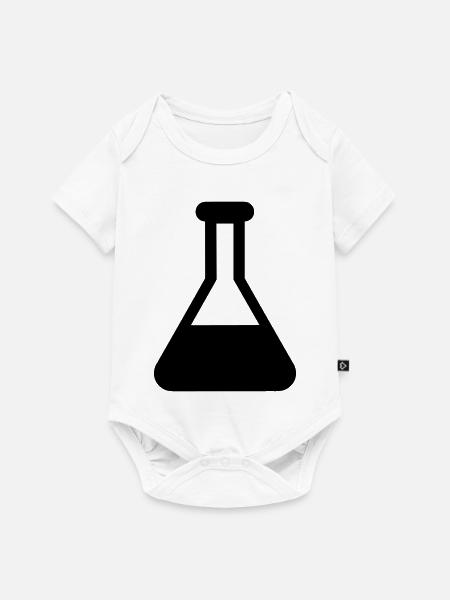 Chemielabor Erlenmeyer Flask - Baby Premium Kurzarmbody - Weiß