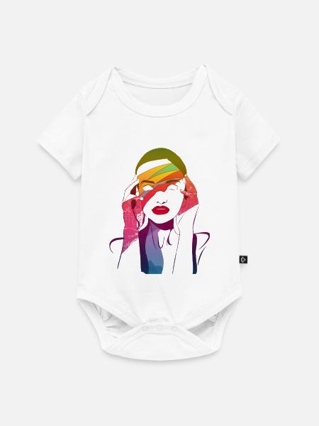 red_lips_project - Baby Premium Kurzarmbody - Weiß