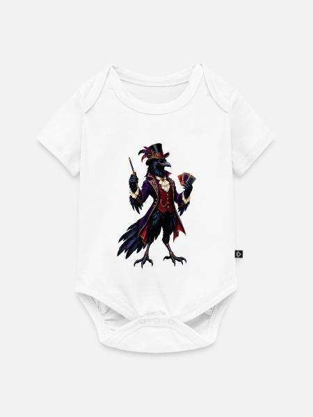 Rabenmagier im viktorianischen Stil - Baby Premium Kurzarmbody - Weiß