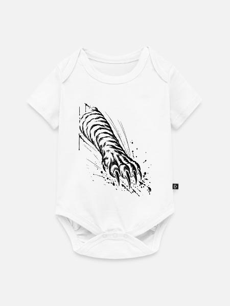 Tiger Pfote - Baby Premium Kurzarmbody - Weiß