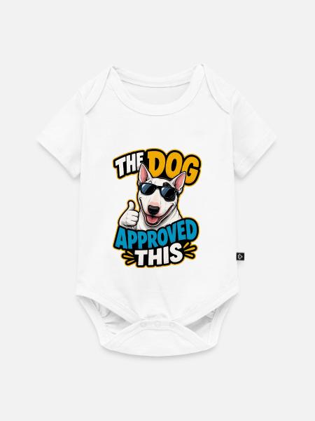 Bullterrier - Baby Premium Kurzarmbody - Weiß