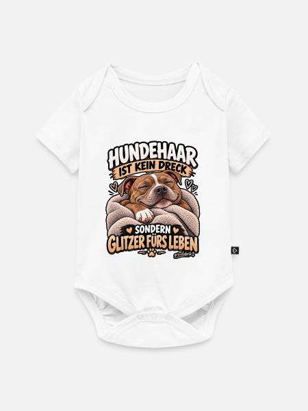 Hundehaare sind Glitzer - Baby Premium Kurzarmbody - Weiß