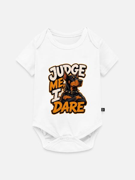 Dobermann - Baby Premium Kurzarmbody - Weiß