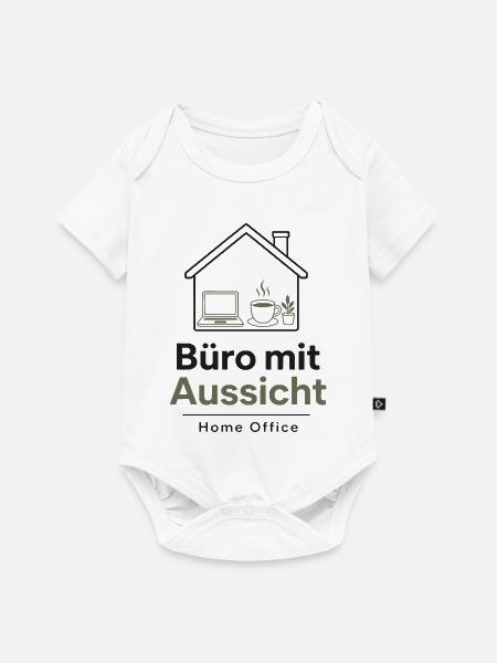 Büro mit Aussicht Home Office - Baby Premium Kurzarmbody - Weiß