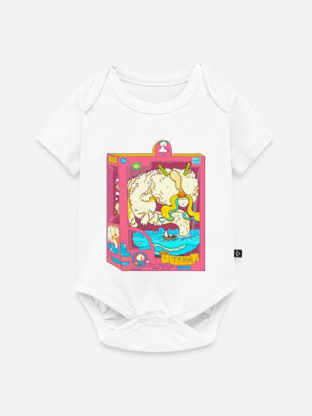 Der Drache und das Boot - Baby Premium Kurzarmbody - Weiß