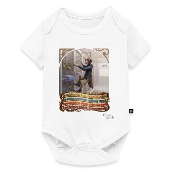 Heuschrecke JOGUE Software Entwickler IT Pop Art - Baby Premium Kurzarmbody - Weiß - Vorne