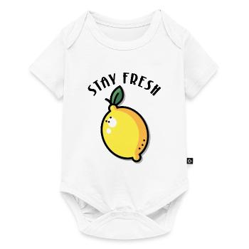 Stay Fresh Lemon Summer Fruit - Baby Premium short-sleeve bodysuit - white - Front