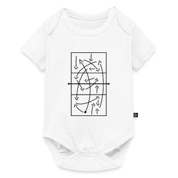 Volleyball Tactics Move Volleyball Player - Baby Premium short-sleeve bodysuit - white - Front