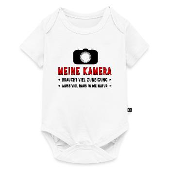 Kamera fotografieren - Baby Premium Kurzarmbody - Weiß - Vorne