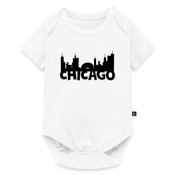 Chicago skyline - Baby Premium short-sleeve bodysuit - white - Front