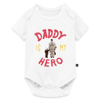Firefighter firefighter father gift son - Baby Premium short-sleeve bodysuit - white - Front