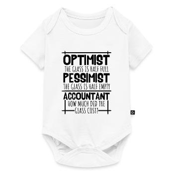 Buchhaltung steuern - Baby Premium Kurzarmbody - Weiß - Vorne
