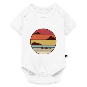 ruder Ruderboot Ruderer Rudern wassersport - Baby Premium Kurzarmbody - Weiß - Vorne