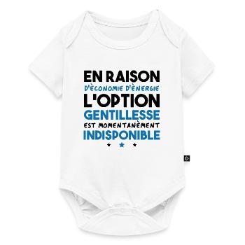 Option gentillesse indisponible - Body à manches courtes Premium Bébé - blanc - Devant