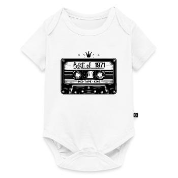 Cassette 1971 Vintage 1971 Vintage 1971 Gifts - Baby Premium short-sleeve bodysuit - white - Front