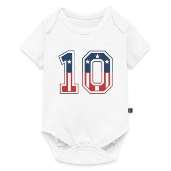 Number 10 USA - Baby Premium short-sleeve bodysuit - white - Front