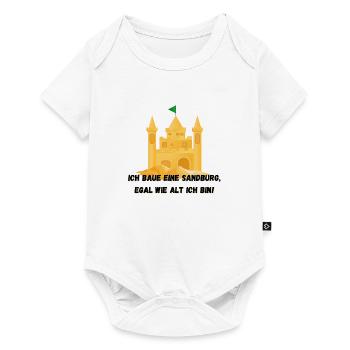 Sandcastle - I'll build a sandcastle, no matter how old - Baby Premium short-sleeve bodysuit - white - Front