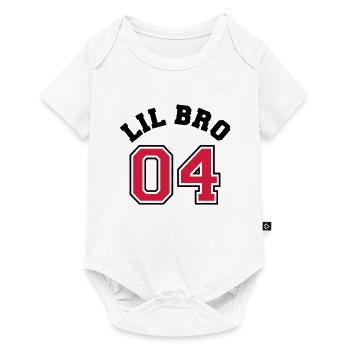 Lil BRO 04 - petit frère - enfant de la fratrie - Body à manches courtes Premium Bébé - blanc - Devant