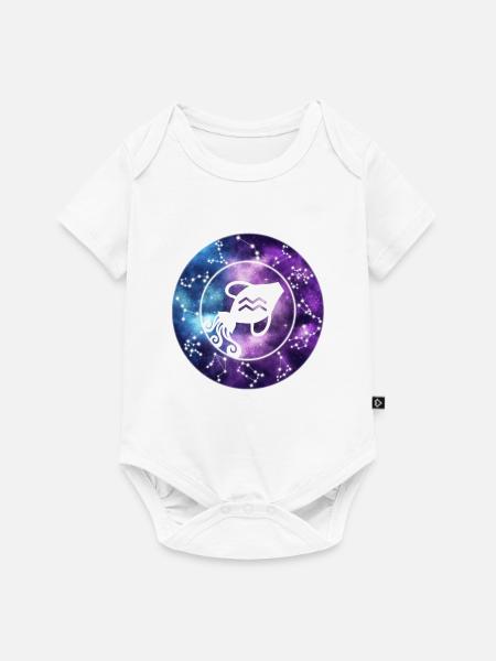 Astraler Wassermann - Baby Premium Kurzarmbody - Weiß