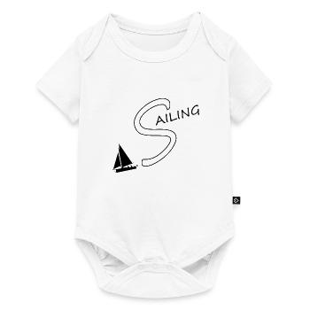 sailing, segeln, segler, segelschiff - Baby Premium Kurzarmbody - Weiß - Vorne