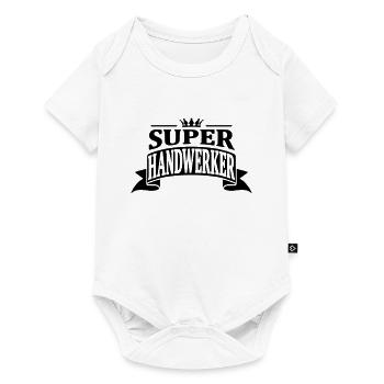 super handwerker - Baby Premium Kurzarmbody - Weiß - Vorne